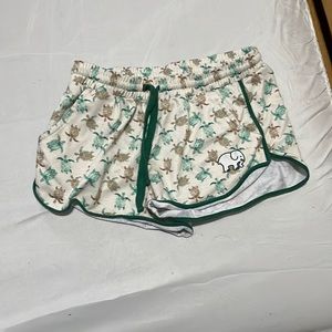 Shorts with turtles on them